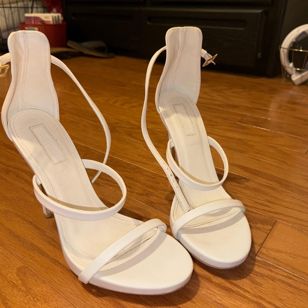 White Forever 21 heels